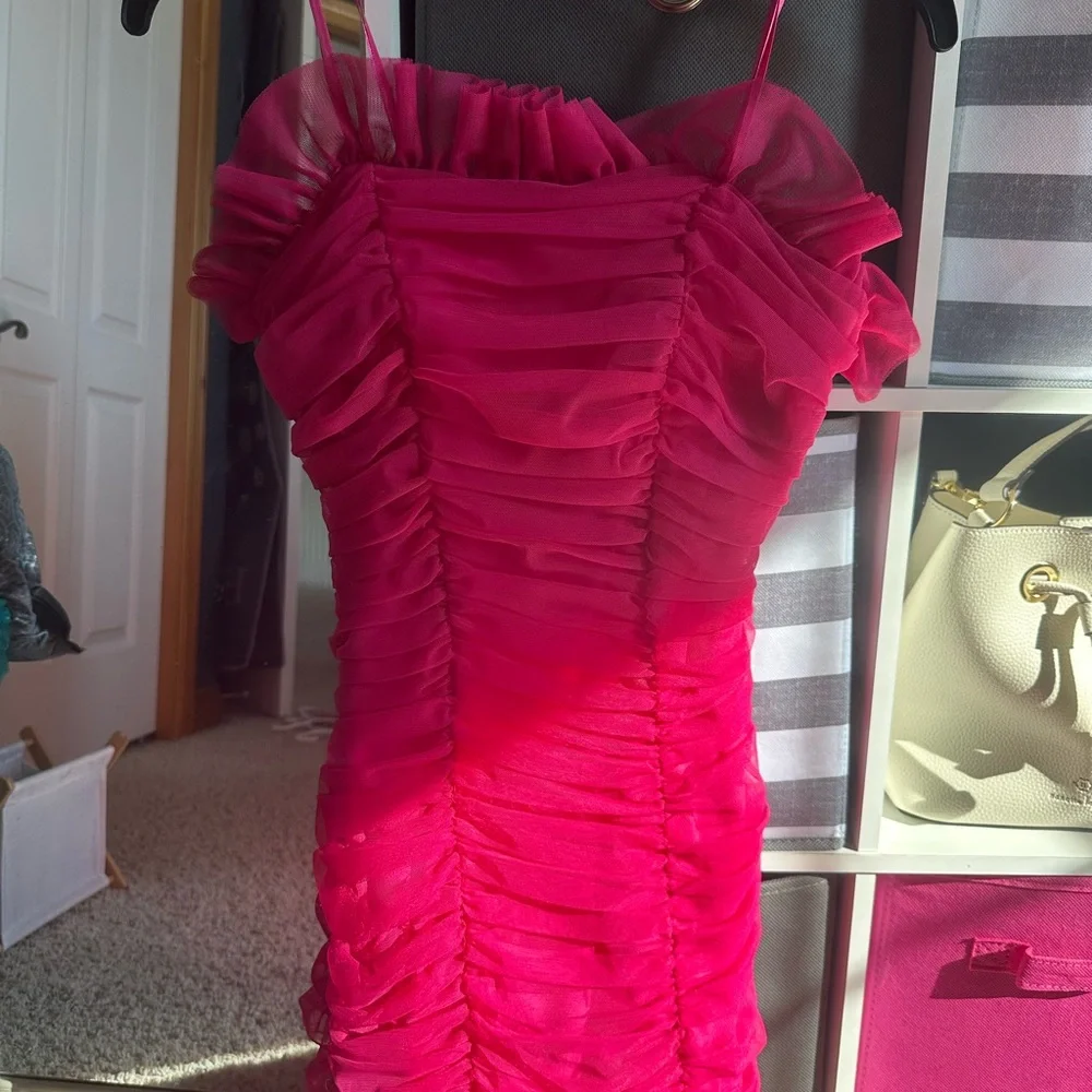 Pink Ruffled Dress - Picture 3 of 3